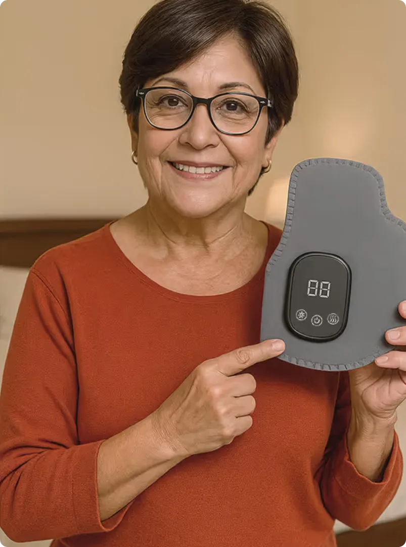 customer using EMSense foot massager for neuropathy