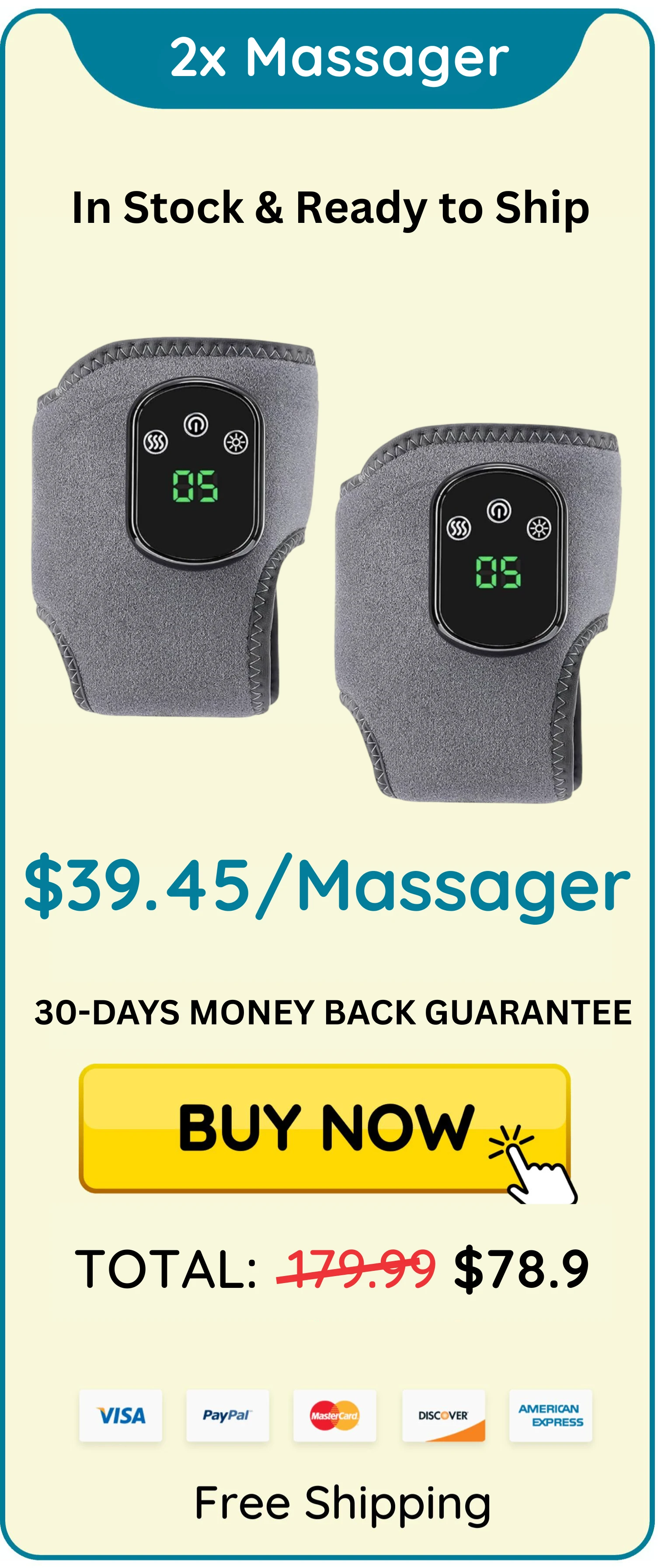 EMSense foot massager package 2